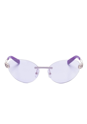 Gcds GD0032 oval-frame sunglasses - Purple