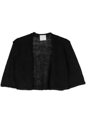 Forte Forte open-knit cropped cardigan - Black