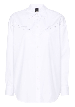 PINKO embroidered poplin shirt - White