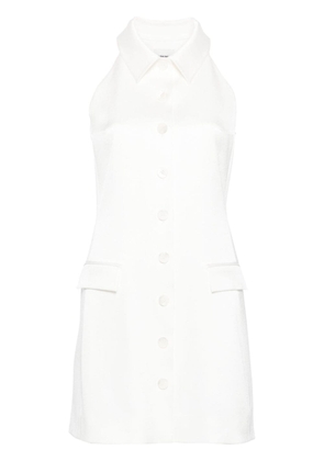 Claudie Pierlot sleeveless satin shirtdress - White