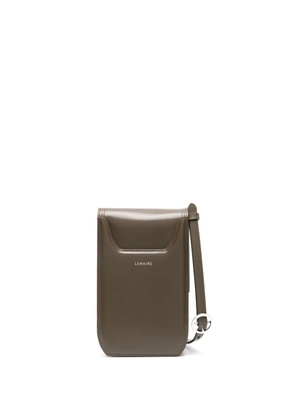 LEMAIRE small Calepin leather crossbody bag - Green