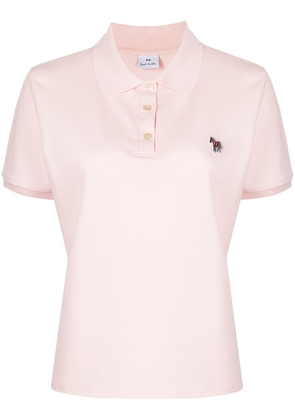 PS Paul Smith Zebra-patch polo top - Pink