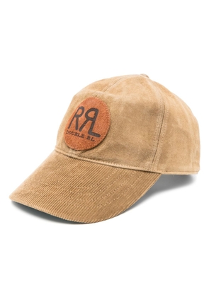 Ralph Lauren RRL logo-patch suede baseball cap - Neutrals
