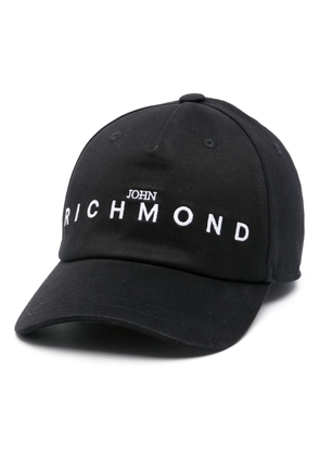 John Richmond logo-embroidered cotton cap - Black