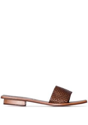 St. Agni Evi woven leather-strap sandals - Brown