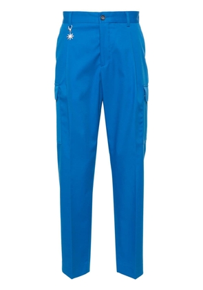 Manuel Ritz pleated cargo trousers - Blue