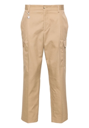 Manuel Ritz pleated cargo trousers - Neutrals