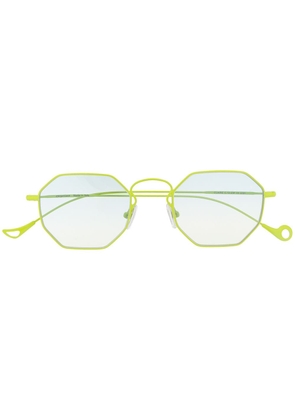 Eyepetizer Claire hexagonal-frame glasses - Green