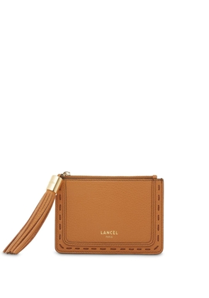 Lancel logo-stamp leather cardholder - Brown