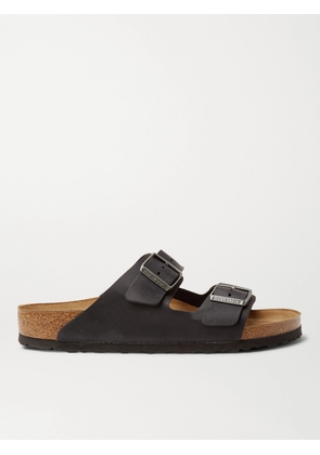 Birkenstock - Arizona Oiled-Leather Sandals - Men - Black - EU 39