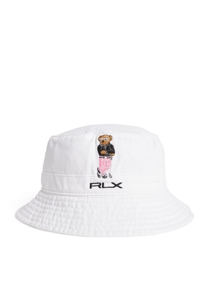 Rlx Ralph Lauren Embroidered Polo Bear Bucket Hat