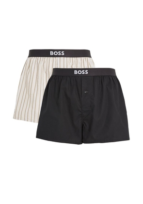 Boss Woven Logo Boxer Shorts (Pack Of 2)