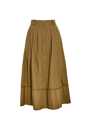 Max & Co. Cotton Poplin Midi Skirt