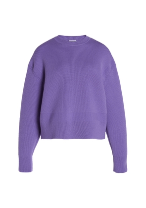 Bottega Veneta - English Ribbed Cashmere-Blend Sweater - Purple - L - Moda Operandi