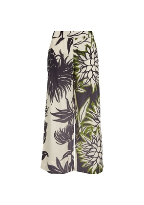 Max & Co. Printed Wide-Leg Trousers
