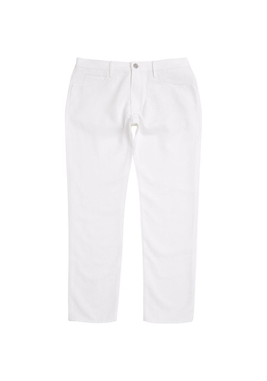 Giorgio Armani Linen-Cotton Straight Jeans