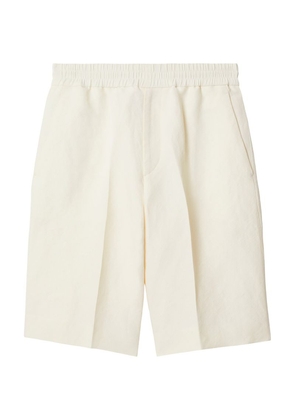Burberry Paper-Blend Tailored Shorts