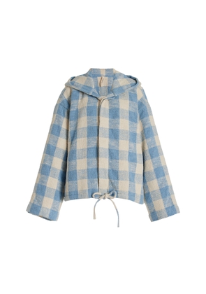 Marrakshi Life - Exclusive Hooded Cotton Boucle Jacket - Stripe - L - Moda Operandi