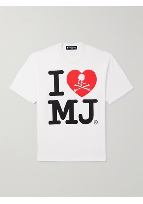 Mastermind World - Printed Cotton-Jersey T-Shirt - Men - White - S