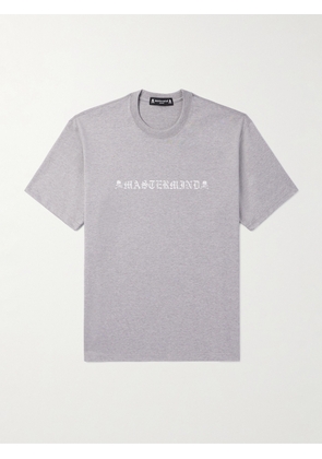 Mastermind World - Logo-Print Cotton-Jersey T-Shirt - Men - Gray - S