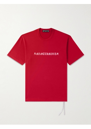 Mastermind World - Logo-Print Cotton-Jersey T-Shirt - Men - Red - S