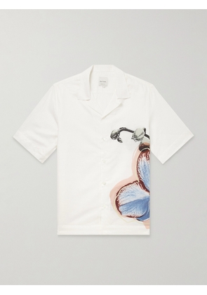 Paul Smith - Convertible-Collar Printed Linen and Cotton-Blend Shirt - Men - White - S
