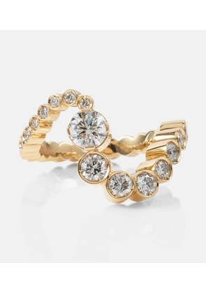 Sophie Bille Brahe Grand Ensemble Ocean 18kt gold ring with diamonds