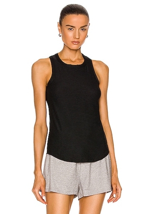 Beyond Yoga Featherweight Keep It Moving Tank in Darkest Night - Black. Size S (also in XL, XS).