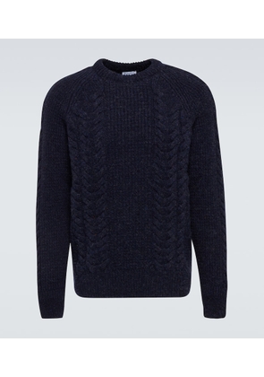 Sunspel Cable-knit virgin wool sweater