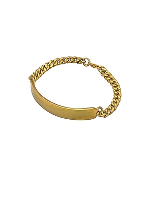 A.P.C. Darwin Gourmette Bracelet in Gold - Metallic Gold. Size 1 (also in 4).