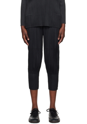 PLEATS PLEASE ISSEY MIYAKE Black Thicker Bottoms 2 Trousers