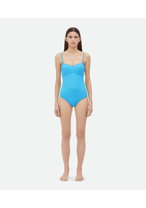 Stretch Nylon Bustier Swimsuit - Bottega Veneta