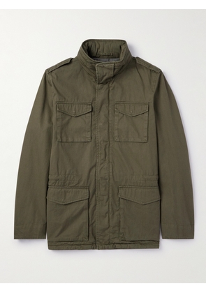 Herno - Tigri Cotton-Gabardine Hooded Field Jacket - Men - Green - IT 48