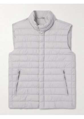 Herno - Lo Smanicato Slim-Fit Padded Quilted Nylon Gilet - Men - Gray - IT 46