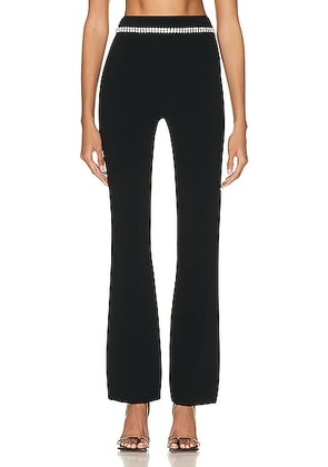 RABANNE Crystal Waist Pant in Black - Black. Size M (also in L).