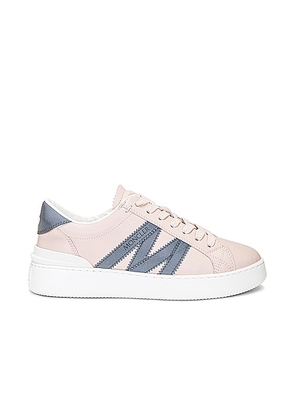 Moncler Monaco M Low Top Sneaker in Pink - Blush. Size 37.5 (also in 38, 38.5, 39, 40, 41).