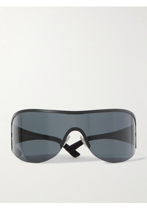 Acne Studios - Auggi D-Frame Stainless Steel Wrap-Around Sunglasses - Men - Black