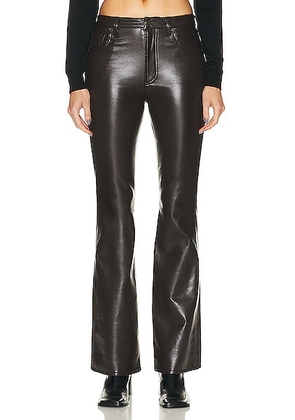 Citizens of Humanity Recycled Leather Lilah Pant in Chocolate Torte - Brown. Size 29 (also in 25, 26, 27, 28, 30, 31, 32, 33, 34).