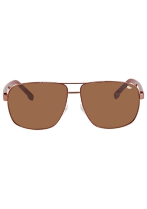 Lacoste Brown Shaded Navigator Unisex Sunglasses L162S 210 61
