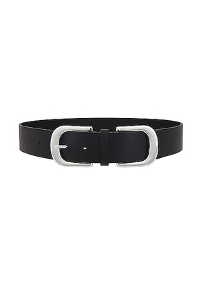 DEHANCHE The Charley Belt in Black & Silver - Black. Size S (also in L, XS).