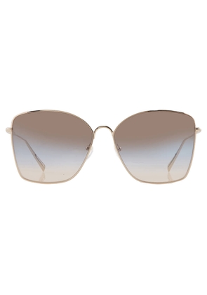 Longchamp Blue Grey Gradient1 Butterfly Sunglasses LO117S 714 60