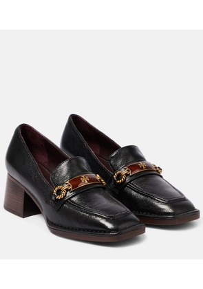 Tory Burch Perrine embellished leather loafer pumps