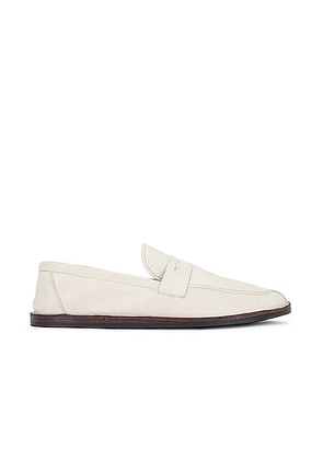 The Row Cary Loafer in TOFU - Ivory. Size 36 (also in 37, 38.5, 39, 41).