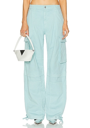 Moschino Jeans Cargo Pant in Light Blue - White. Size 25 (also in 26, 27, 28, 29).