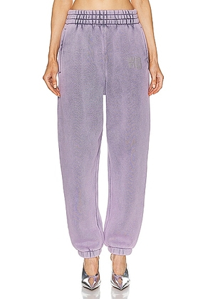 Alexander Wang Essential Classic Terry Sweatpant in Acid Pink Lavender - Lavender. Size S (also in XS).
