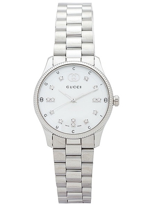 Gucci G-Timeless Slim Watch in Silver - Metallic Silver. Size all.