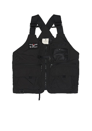 Snow Peak x Toned Trout Camp Vest in Black - Black. Size 2 (also in 1).