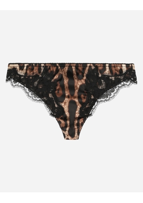 Dolce & Gabbana Leopard-print Cashmere Sweater - Woman Underwear Animal Print Cotton 5