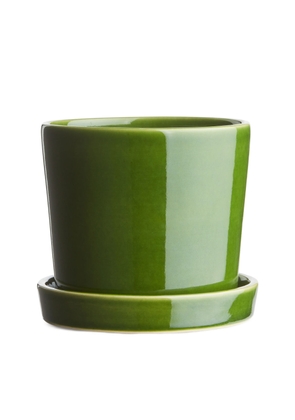 Stoneware Pot 12 cm - Green