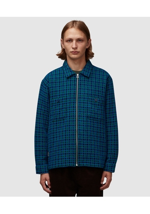Check mate flannel zip shirt